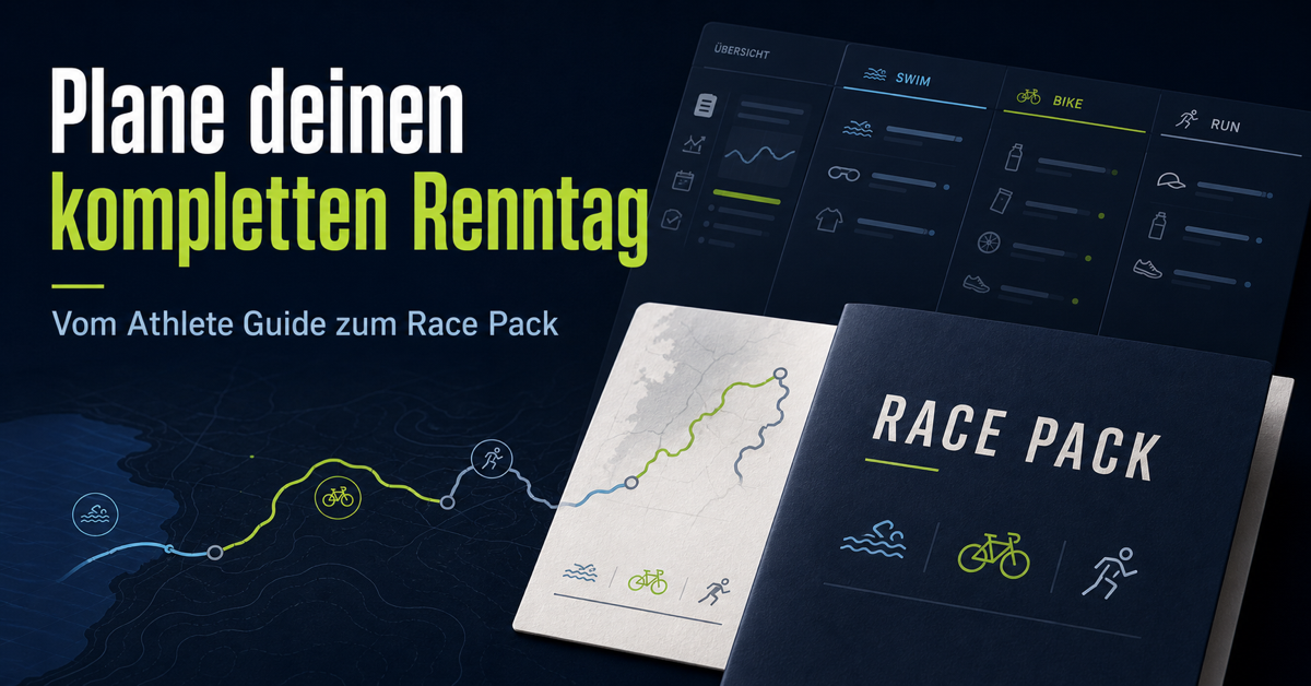 Vorschau eines HEIMRACE Race Pack mit Schwimmen, Radfahren und Laufen